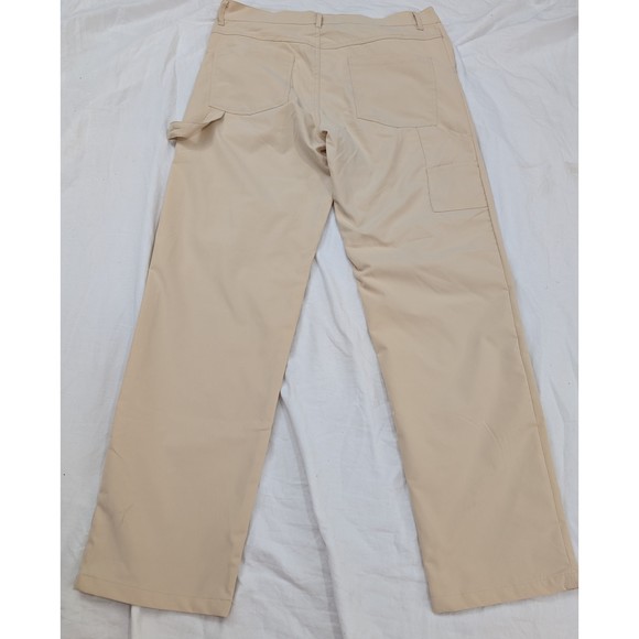 NWT Hustler Reason Khaki Pants Carpenter Cargo  Sz 32 Tan - Picture 11 of 12